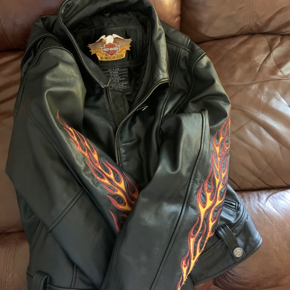 Women’s Harley Davidson leather riding jacket